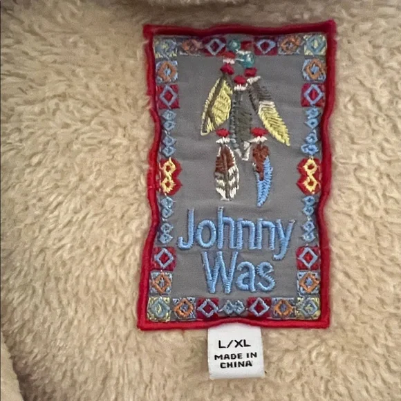 Johnny Was Fleece "Love" Plush Cozy Long Hooded Bath Robe - Picture 3 of 3